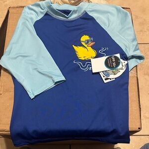 Neff Kids Blue and Light Blue Duck Rashguard